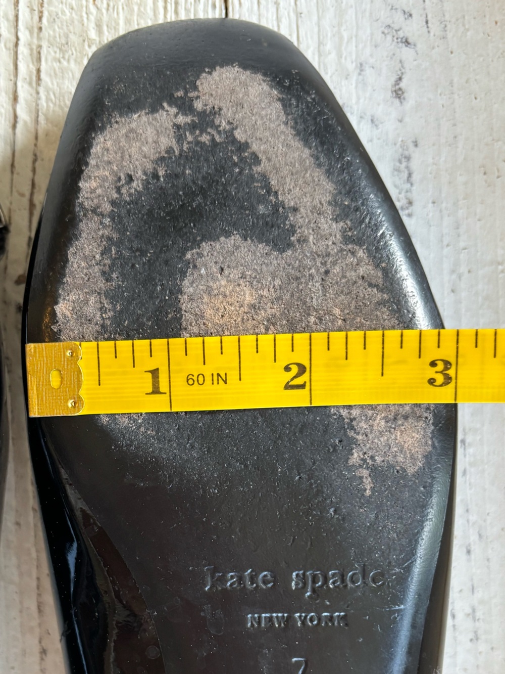 KATE SPADE $228 • fit like 6.5 • 2011 • Size 7 Black Patent Jewel Ballet Flats - Picture 11 of 12